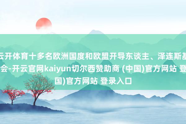 云开体育十多名欧洲国度和欧盟开导东谈主、泽连斯基都将与会-开云官网kaiyun切尔西赞助商 (中国)官方网站 登录入口